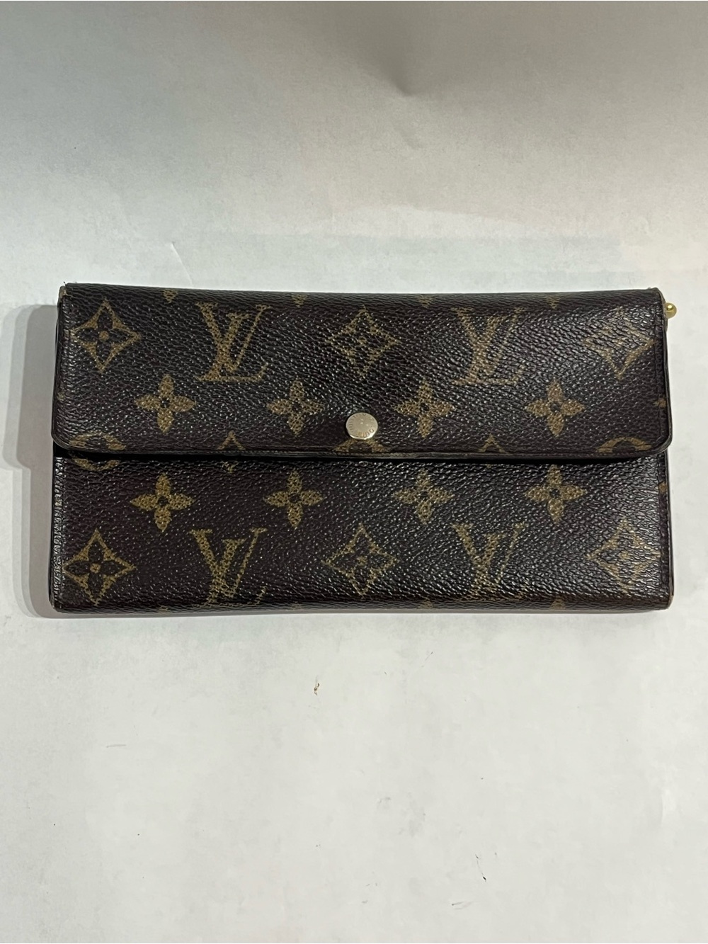 LOUIS VUITTON Sarah Portefeuille Monogram Canvas Long Wallet M60531 Worn AS-IS
